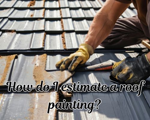 Roof painted in a single, solid layer.