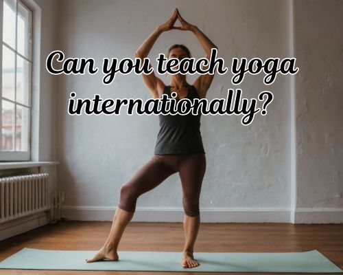 a fit yoga teacher
