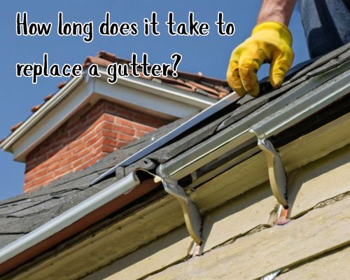 Installed guttering ensures smooth drainage.