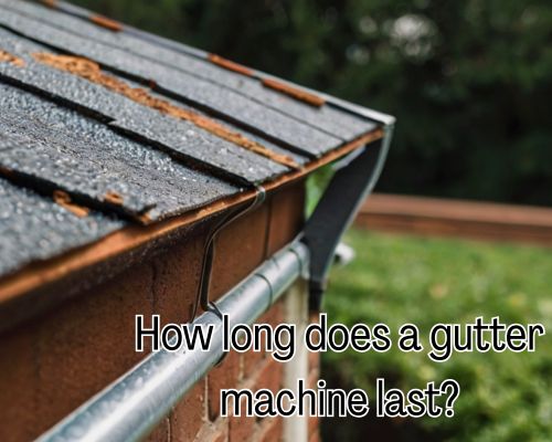 a guttering installed via machinery