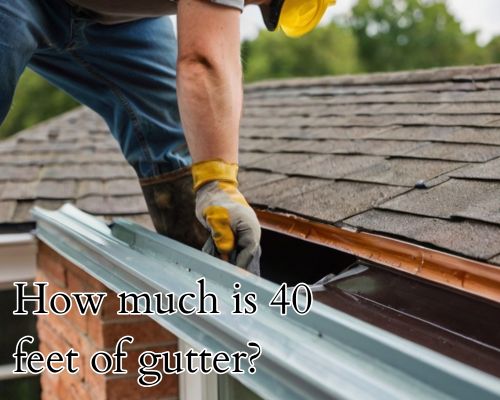 Brand-new gutter with clean lines.