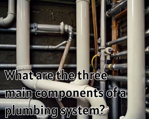 a close picture of plumbing system