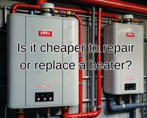 a newly replaced water heater