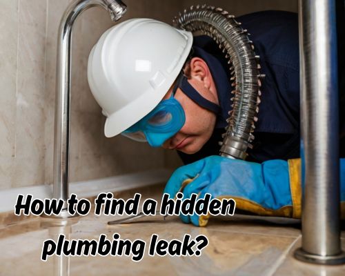 a plumber working on pipe problem