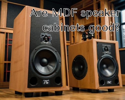 an MDF speaker cabinet